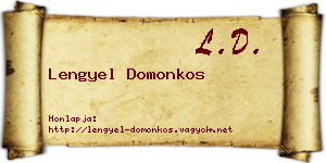 Lengyel Domonkos névjegykártya
